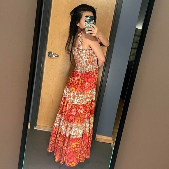 Abel The Label Sleeveless Boho Floral Maxi Dress size XS - Picture 2 of 7